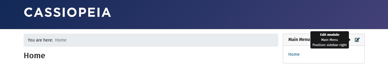 Joomla 4 edit menu from frontend