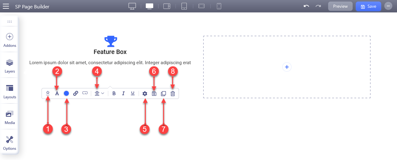 SP Page Builder 4 Addon Options